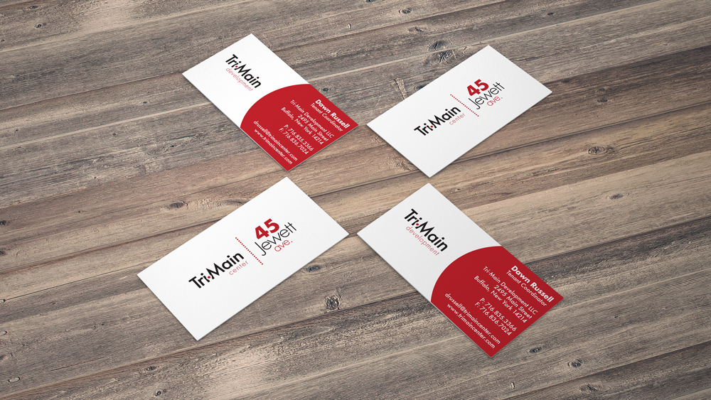trimain business card design