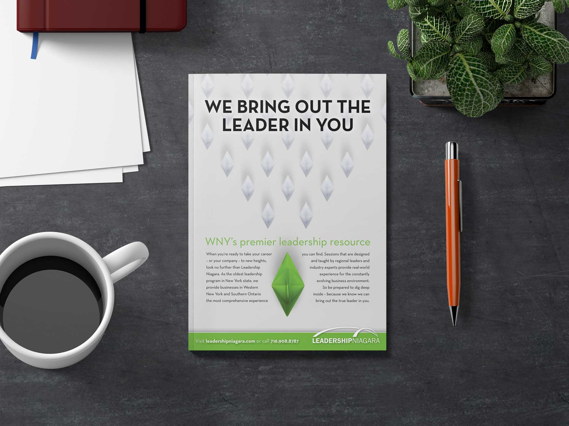 Leadership print ad