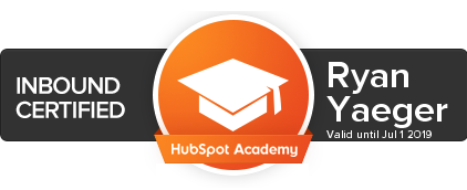 HubSpot Inbound Marketing Certification Yaeger